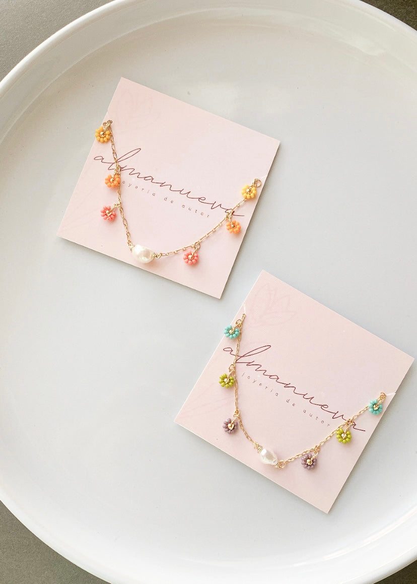 Collar flores