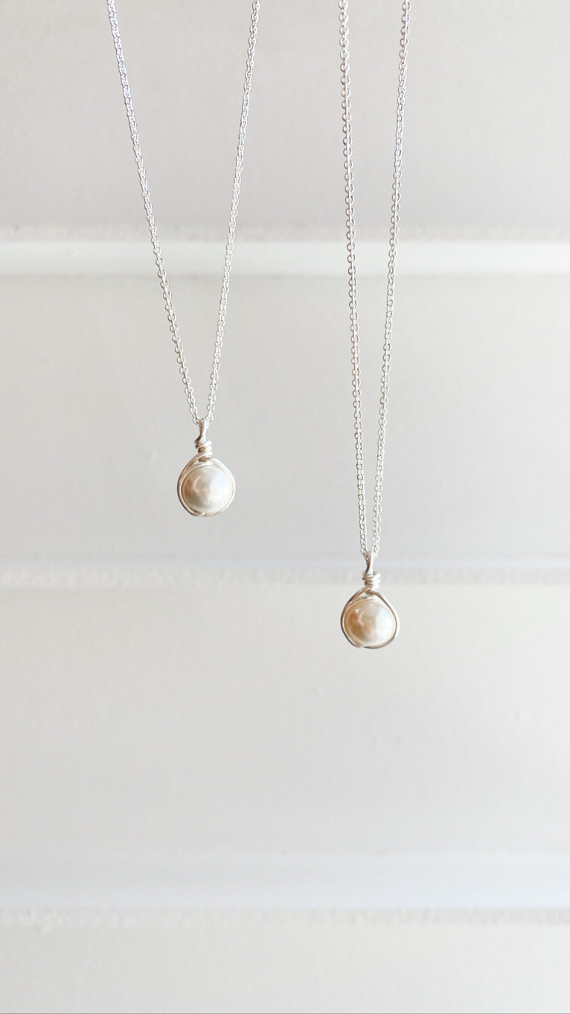 Collar perla natural