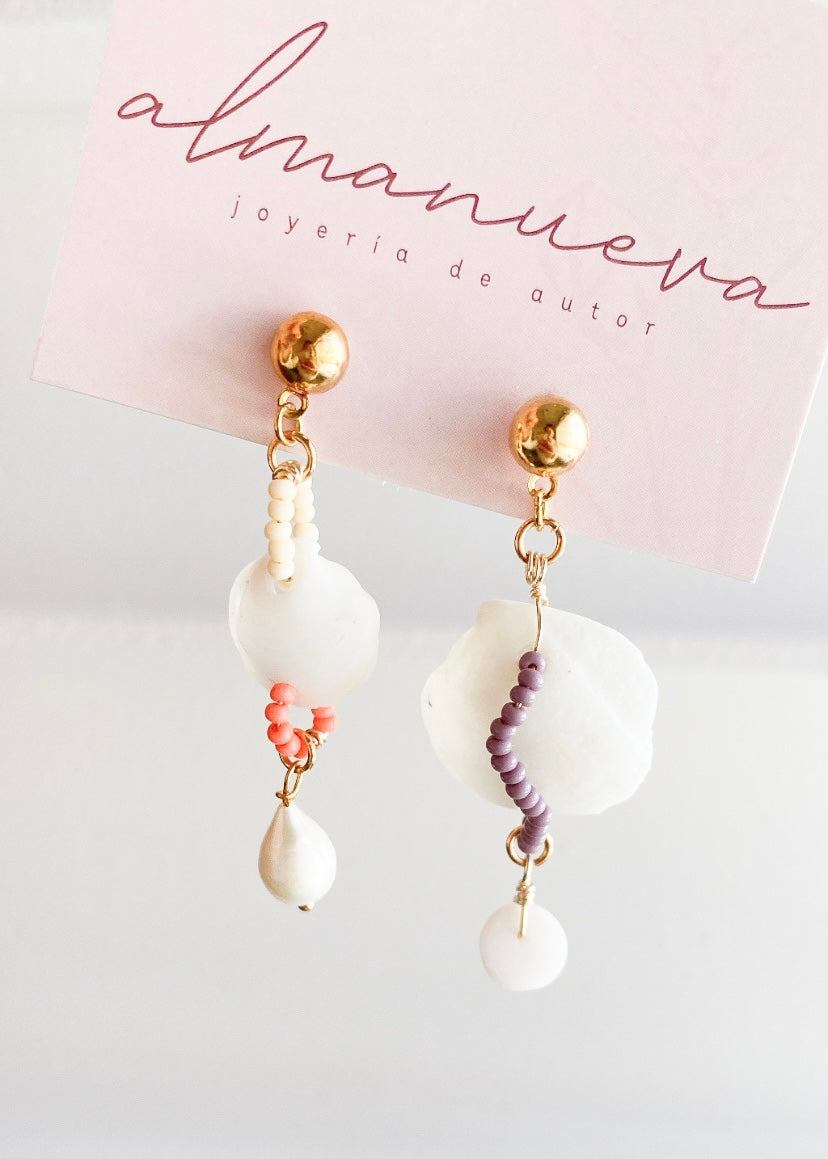 Aretes conchitas