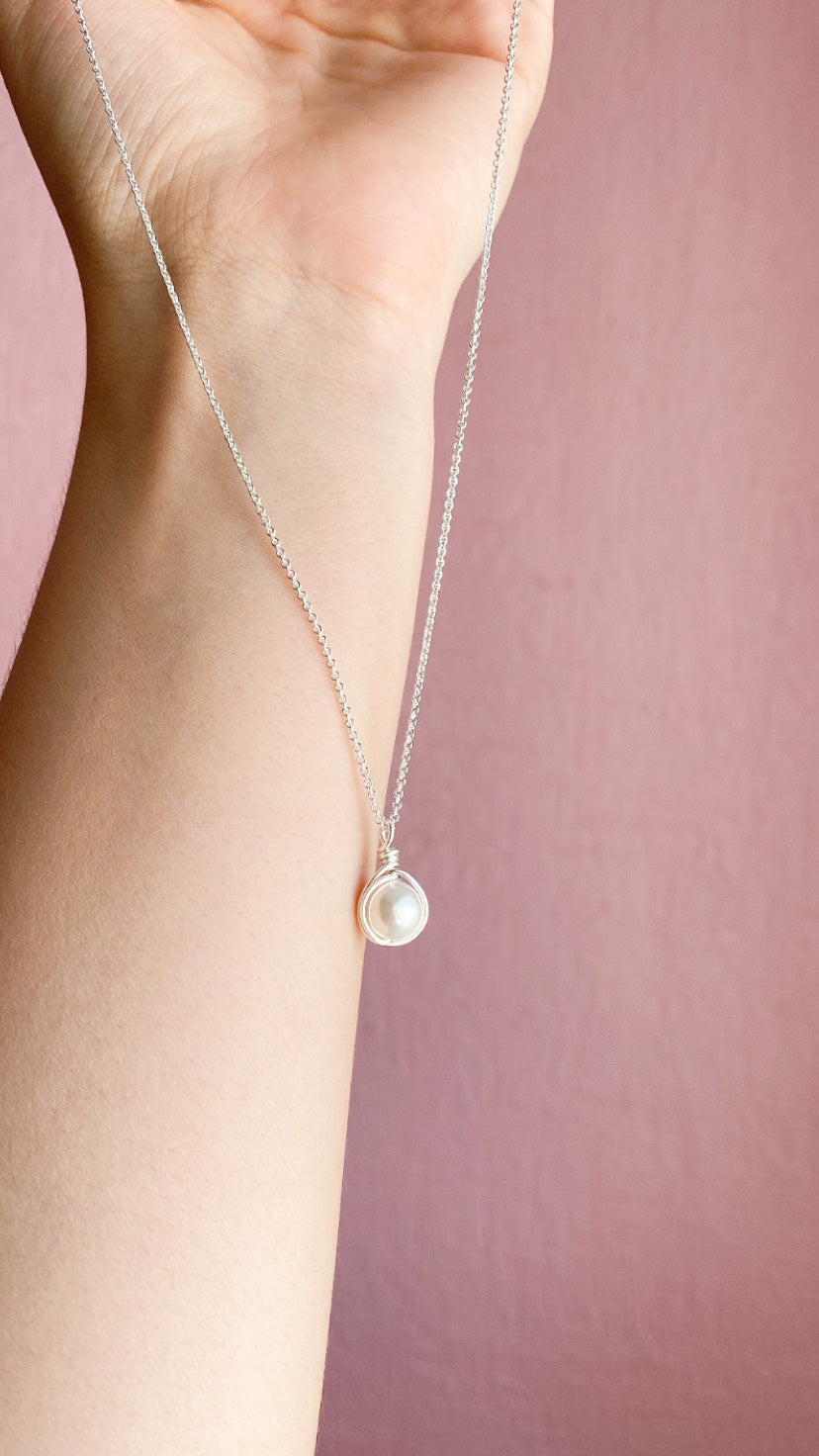 Collar perla natural