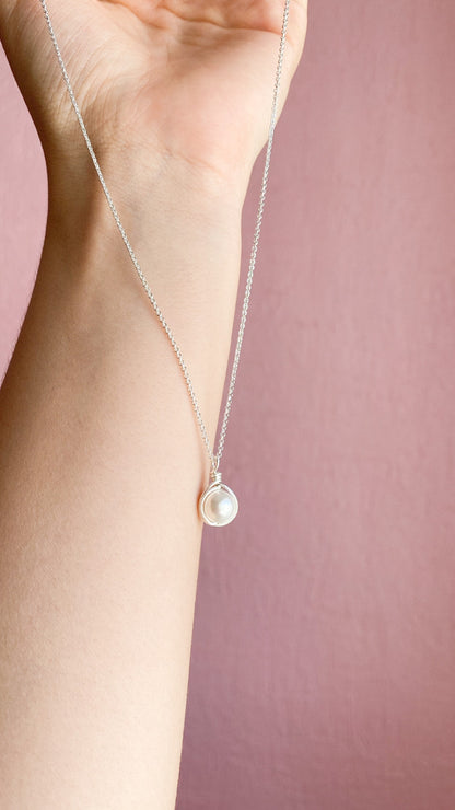 Collar perla natural