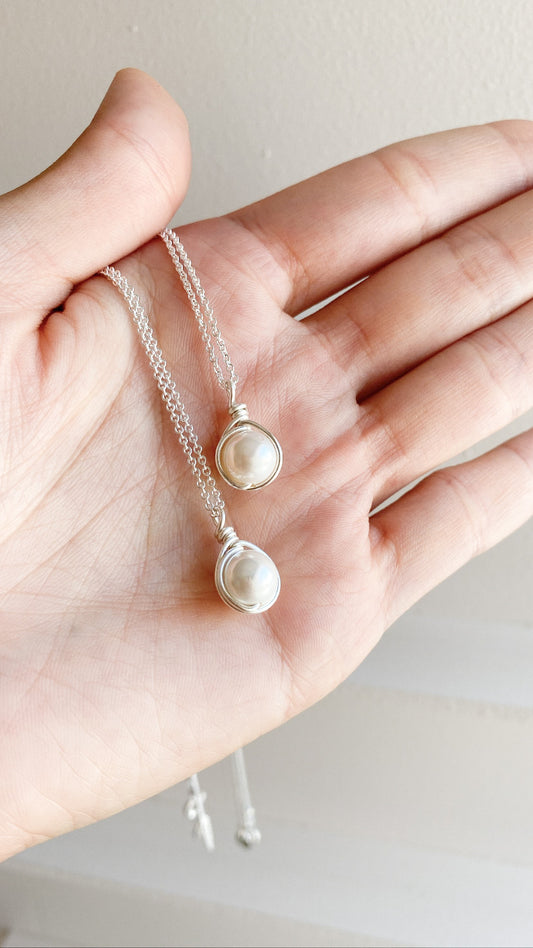 Collar perla natural