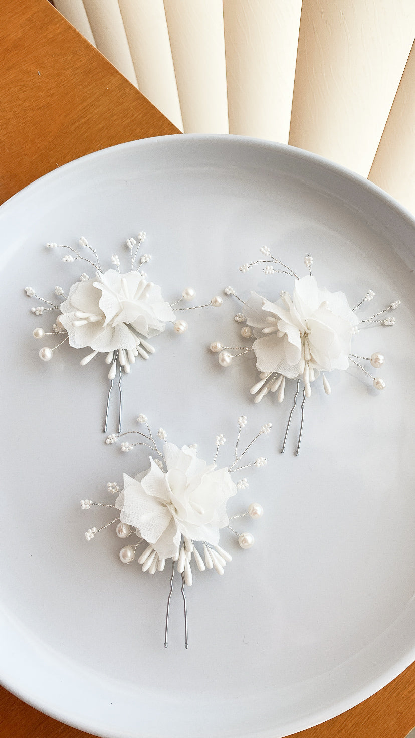 Hair pins florales