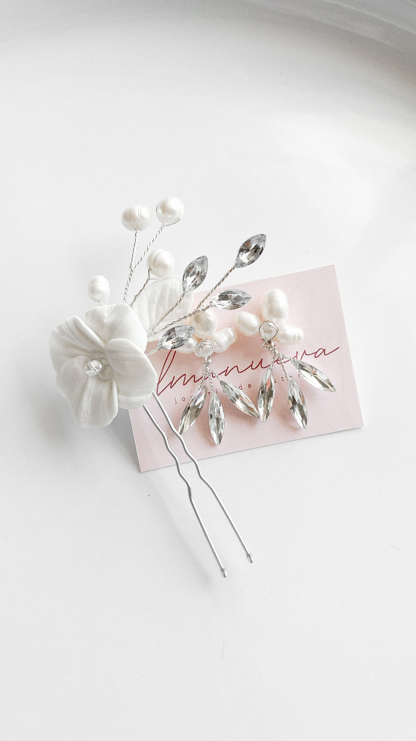 Broqueles trébol doble