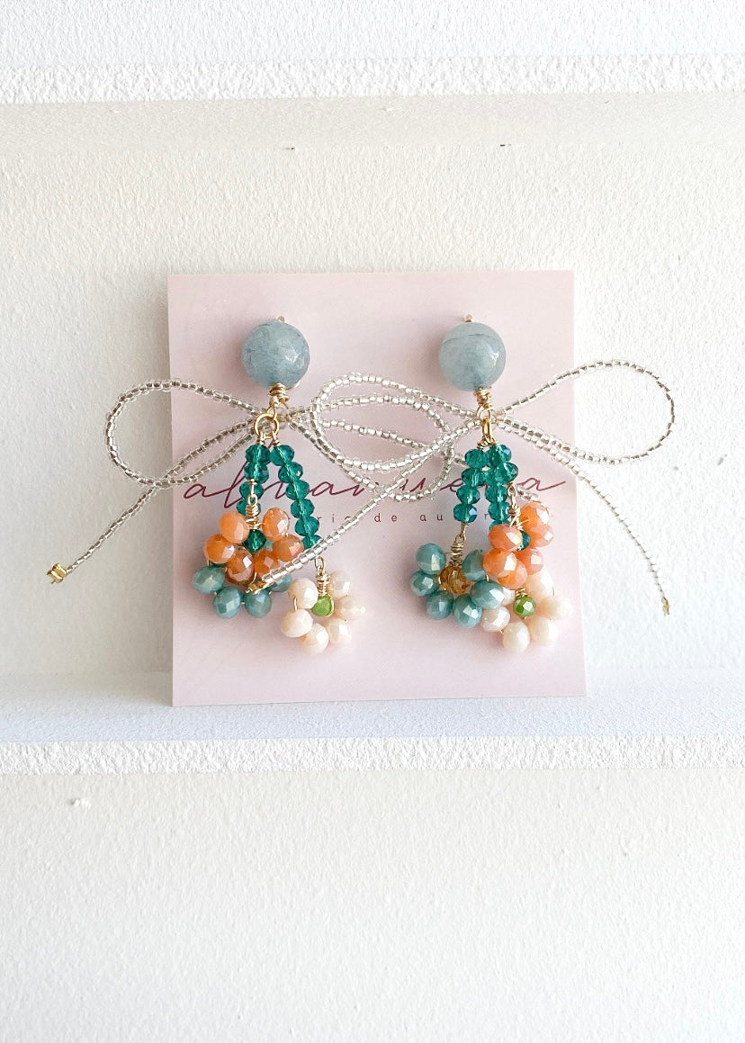 Aretes maxi moño