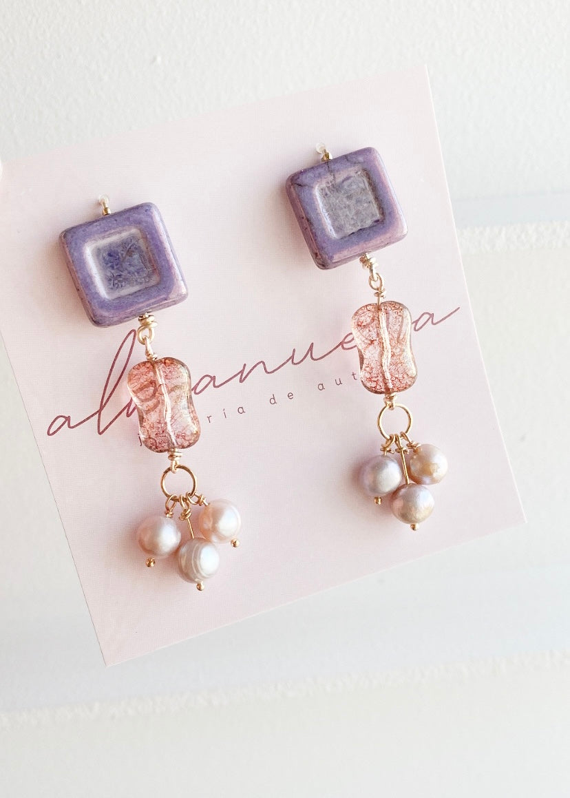 Aretes cristales checos